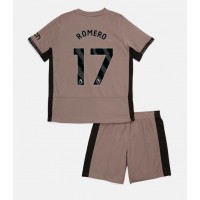 Koszulka piłkarska Tottenham Hotspur Cristian Romero #17 Strój Trzeci dla dzieci 2023-24 tanio Krótki Rękaw (+ Krótkie spodenki)